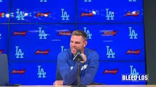 Dodgers Pregame: An emotional Freddie Freeman discusses his son's health battle - FULL PRESS VIDEO