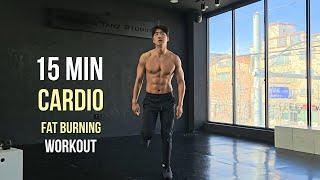 15 MIN Fat Burning CARDIO Workout at Home (Intermediate) 15분 유산소 운동 홈 루틴 (체중 감량 & 근력 향상)