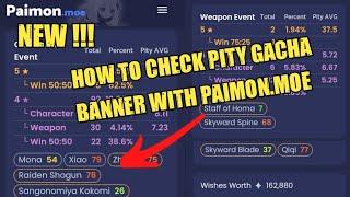 100% WORKS !!! HOW TO CHECK PITY GENSHIN IMPACT MOBILE WITH PAIMON MOE - GENSHIN IMPACT