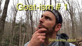 Goatism #1- Backpacking Hacks and ideas-Backwards jacket or backless windshirt