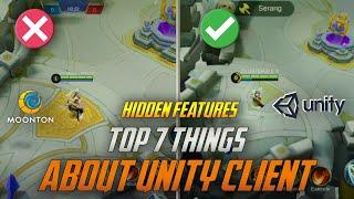 Top 7 Hidden Things You Should Know About New Unity Client - Mobile Legends Bang Bang