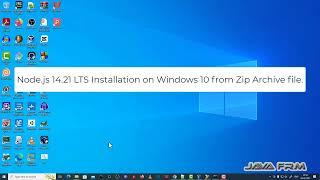How to install Node.js 14 LTS on Windows 10/11 from zip archive