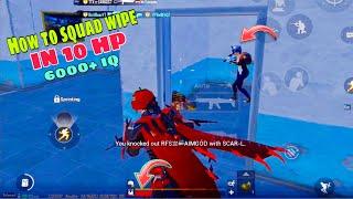 How to squad wipe in 10 hp pubg mobile Bizlibaaz #shorts