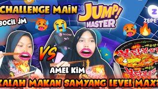 CHALLENGE MAIN JUMP MASTER, KALAH MAKAN SAMYANG PEDES LEVEL MAX!! | ZEPETO INDONESIA