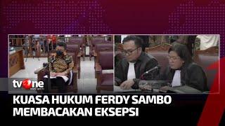 Ferdy Sambo Ajukan Eksepsi di Persidangan | Kabar Khusus tvOne