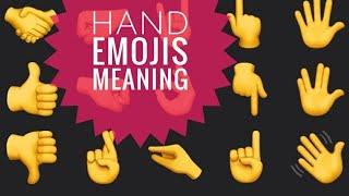 HAND EMOJIS MEANING || GESTURE EMOJIS MEANING || Moments Of Life