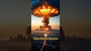 Nuclear Explodes #nuclear #nuclearwar #stunning #mindblowing #war #warzone