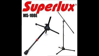 Adjustable Big Boom Microphone Stand Lightweight Mic Stand with Extendable Foot Superlux  MS108E