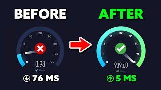How to Speed Up Any Internet!  (Lower Ping & Faster Download Speeds)