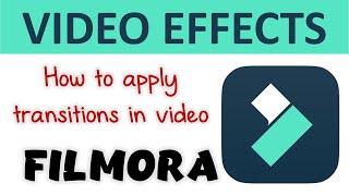 How to Apply Transitions in Video in Filmora Wondershare 9