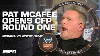 Pat McAfee is HYPED for Indiana-Notre Dame in FIRST-EVER 12-team CFP first round  | College GameDay