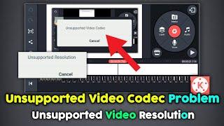 Kinemaster Unsupported Video CodeC Problem | Unsupported Resolution Problem In Telugu | Kinemaster