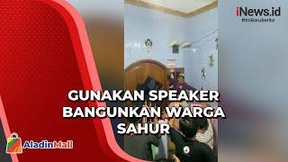 Viral Aksi Pemuda di Koja Bangunan Warga Sahur dengan Speaker Besar