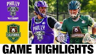 Philadelphia Waterdogs vs California Redwoods Highlights | 2024 Premier Lacrosse League