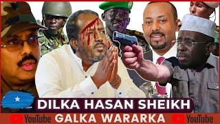 XASAN SH oo kabihiisa ka cararay, MUCAARADKA oo jabsaday VILLA SOMALIYA, Shariif IYO Farmajo oo ku--