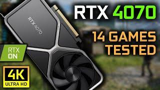 RTX 4070 4K Gaming | 14 Games Tested (+ DLSS and RT)