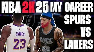 NBA2K25 MY CAREER MODE - SHARPY'S SAN ANTONIO SPURS VS LEBRON'S LOS ANGELES LAKERS! #NBA #NBA2K25