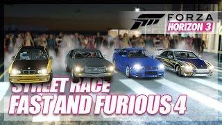 Forza Horizon 3 - Fast and Furious 4 Recreation! (Build & Street Race)