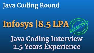 Infosys Java Coding Round