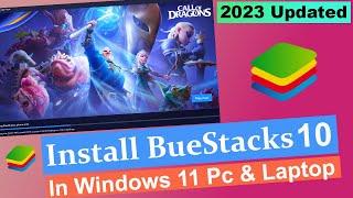 How to Download & Install BlueStacks 10 in Windows 11 Pc & Laptop | BlueStacks Kaise Download Karen