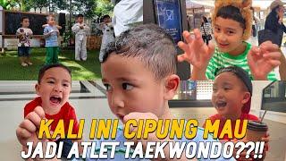 LUCUNYA CIPUNG IKUT KEGIATAN TAEKWONDO DI SEKOLAH!!! NCUS RINI GABISA NAHAN NGAKAK LIATNYA!!