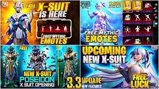 3.3 New GALADRIA X-SUIT FOOL LOOK | New MARMORIS X-SUITIs Back | New POSIDEN X-SUIT PUBGM/BGMI