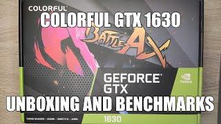 Colorful GTX 1630 Unboxing and Benchmarks (vs GTX 1650 / RX 6400 / GTX 1050 Ti)