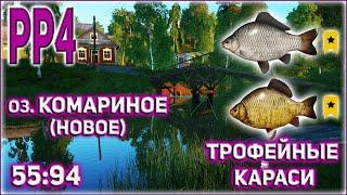 РР4 ОЗЕРО КОМАРИНОЕ ТРОФЕЙНЫЕ КАРАСИ / РУССКАЯ РЫБАЛКА 4 ТРОФЕЙНЫЕ КАРАСИ / RUSSIAN FISHING 4