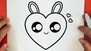 كيف ترسم قلب كيوت وسهل خطوة بخطوة / رسم سهل / تعليم الرسم للمبتدئين || Cute Heart Drawing