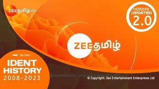 [UPDATED] Zee Tamil Channel Ident History (2008-2023) V2.0