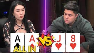 ALL IN With POCKET ACES for $167,500 at High Stakes Cash Game