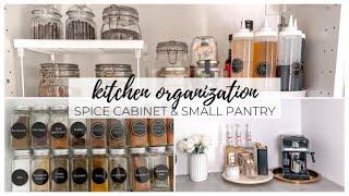 EXTREME KITCHEN ORGANIZATION | SPICE CABINET & SMALL PANTRY ORGANIZATION | SATISFYING TRANSFORMATION