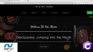 Restaurant Management System Project [Asp.net MVC]