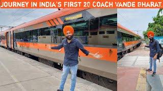 Journey In India's First 20 Coach Vande Bharat Express.. Varanasi To Delhi...