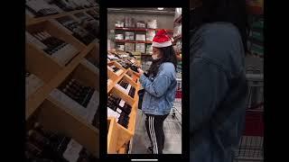 Christmas grocery shopping in Costco