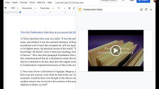 Embedding / Inserting YouTube Videos into Google Docs