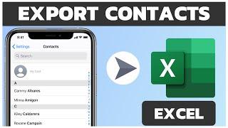 How to Export iPhone Contacts to Excel | Export iPhone Contacts To VCF File