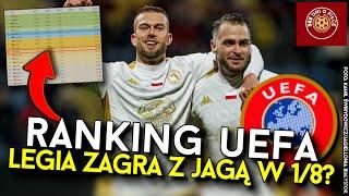 RANKING UEFA | LEGIA WARSZAWA W 1/8 FINAŁU, JAGIELLONIA BIAŁYSTOK NA 9. MIEJSCU | ZAGRAJĄ ZE SOBĄ?