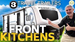 3 Awesome Travel Trailers With Front Kitchens - 2024 Models