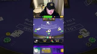 I went all in on 5 hands on blackjack #roobet #blackjack #casino