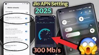 Jio New APN Settings 2025 I Jio Net Slow Internet Problem Solution | Jio Network Problem Solution