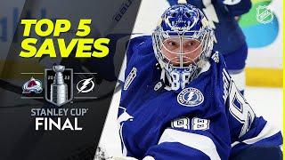 Топ-5 сэйвов Финала Кубка Стэнли-2022 / Top 5 Saves from the Stanley Cup Final | 2022