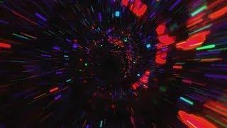 Stunning Abstract Nebula Tunnel with Vibrant Lights | 4K Relaxing Screensaver for Stress Relief