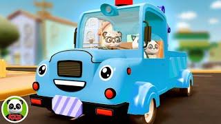 Wheels On The Tow Truck Vehicle Cartoon and Kids Rhymes