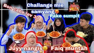 CHALLANGE MIE SAMYANG + Bon Cabe level 30!! YANG KALAH JOGET MONYETT