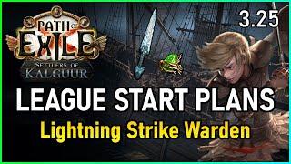 [PoE 3.25] My League Starter Plans | Lightning Strike Warden | Settlers of Kalguur