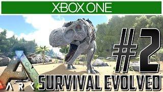Ark Xbox One Gameplay!! Ep 2 - TAKE ON A T-REX?