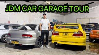 EXPLORING A SECRET JAPANESE CAR GARAGE | JDM CARS | MITSUBISHI EVOLUTION | SUBARU IMPREZA |