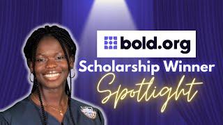 She won a NO-ESSAY Scholarship  | Bold.org Winner Spotlight