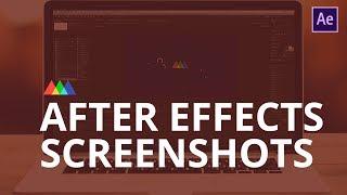 How to Save a Screenshot in After Effects